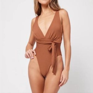L*Space Allegra One Piece Swimsuit Ribbed